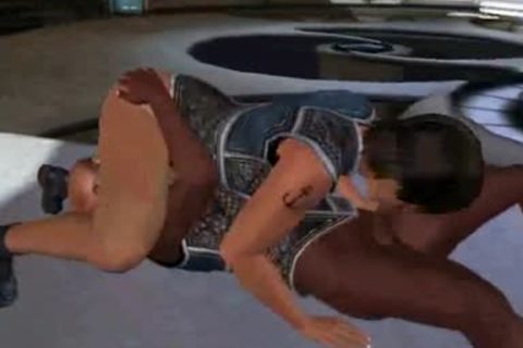 3D lad plowed by a ladyboy