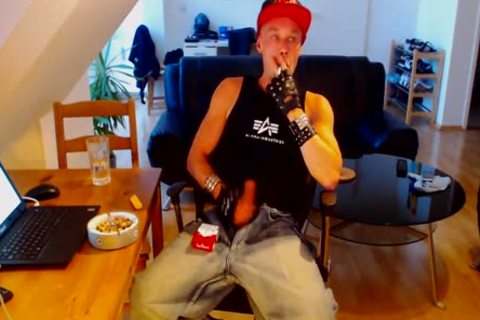 Smoking And stroking After Work