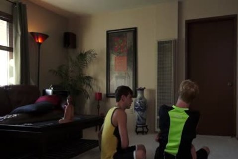 Yoga And homo bunch-sex