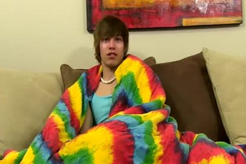 Emo teen Jacking Off His Uncut weenie And wazoo Dildoing