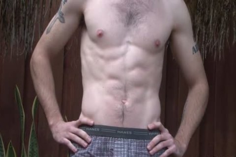 giant Hung 8 Inch Soldier Showing Off