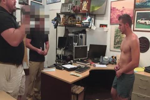 homosexual PAWN - young str8 blond guy Has homosexual threesome For Bail money
