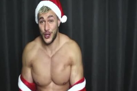 Verbal British Santa Muscle Worship
