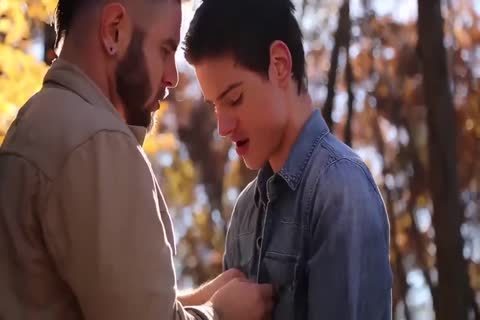 Hunk chap poke A teen In Public