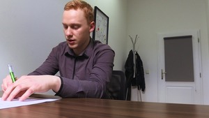 Redheaded chap with a bubble wazoo receives plowed in POV