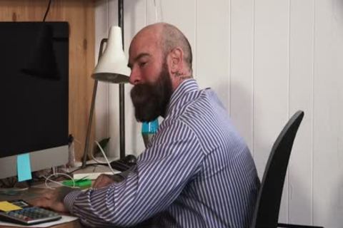 taut lad Seduces tasty Bear Stepdad