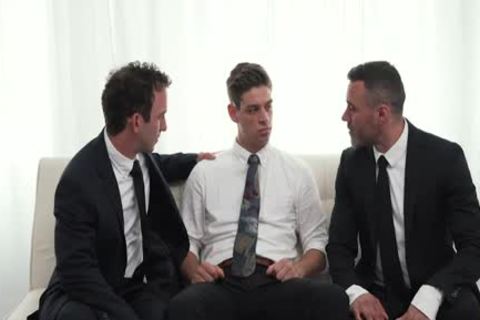 MormonBoyz - Two Hung Religious guys fuck A Missionary lad