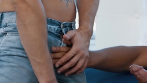 NoirMale.com - Nailed rough next to muscled ebony Trent King