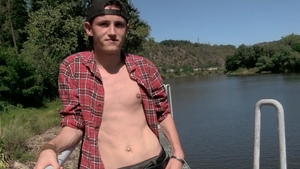 CzechHunter.com - Huge penis Czech dude amateur blowjob cum