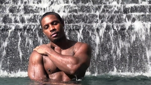 NoirMale - Black hair Zak Bishop receiving facial outdoors