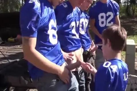 A homo Pack With large knobs. Outdoor homo gangbang