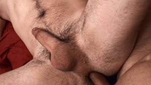 Bromo: John D bareback handjob indoors