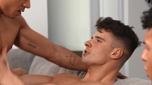 Str8ToGay: Athletic latin gay receives hard ramming