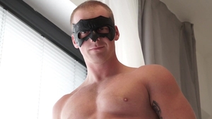 Maskurbate - Matt in mask jerking uncut cock at the audition