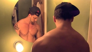 AmericanMuscleHunks - Tattooed Joey wearing uniform