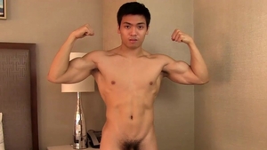 AmericanMuscleHunks: Hunk Timmy Tong in uniform jerking Timmy