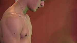 BarebackLatinoz: Calvin and Andreas sensual kissing on sofa