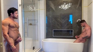William Seed nails Alejo In The Hotel baths Tub