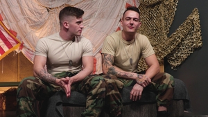 Active Duty: Inked Soldiers in a 69 Position