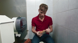 Men: Cyrus Cums Clean at School