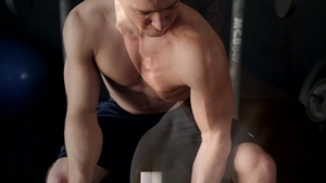 Next Door Male: Pent Up Explosion Douses Wes' Chest