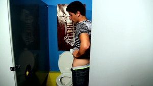 Next Door Twink: Jake's Stiff Meat Eased Through Hole