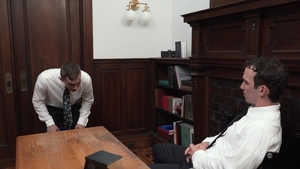 Missionary Boys: Elder Call Bends Over for the Bishop