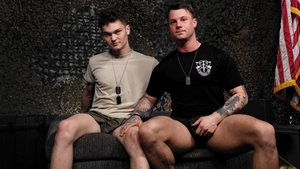 Active Duty: Rimming and Kissing in Uniforms