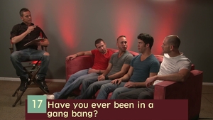 Men: Blond Twinks Take turns with Four Inked Tops